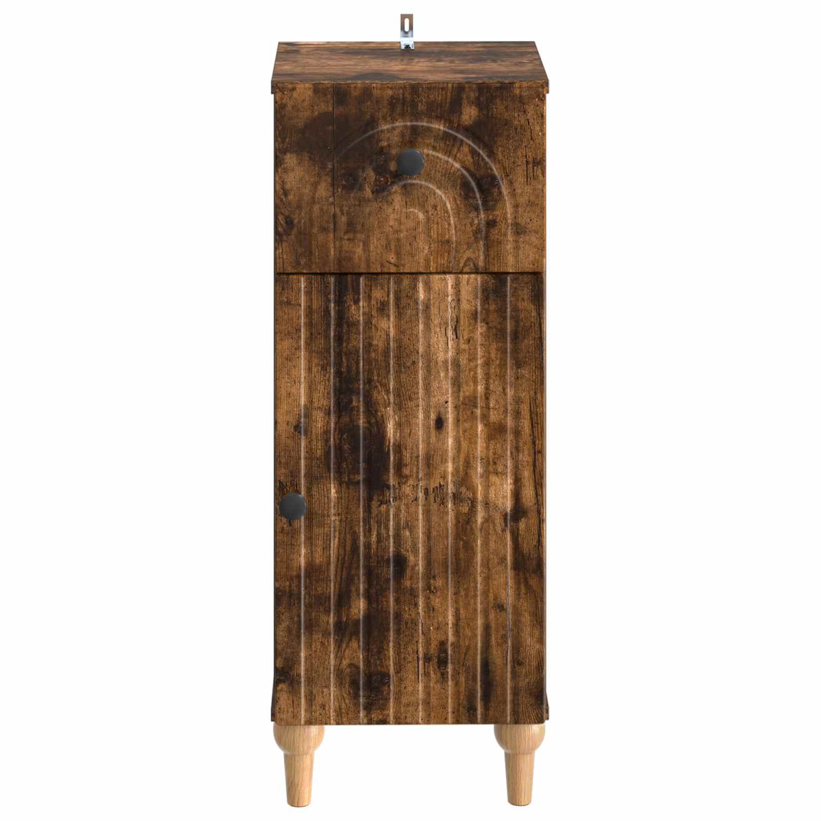 vidaXL Bathroom Storage Cainet ALKMAAR Smoked Oak 30 x 31 x 80 cm 4