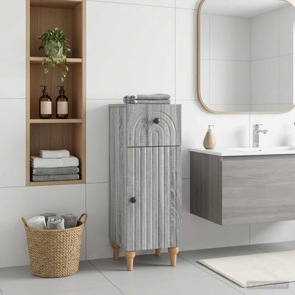 vidaXL Bathroom Storage Cainet ALKMAAR Grey Sonoma 30 x 31 x 80 cm 1