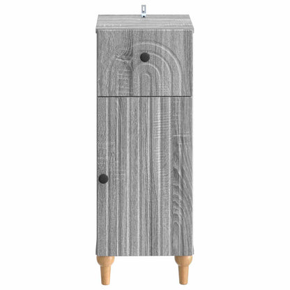 vidaXL Bathroom Storage Cainet ALKMAAR Grey Sonoma 30 x 31 x 80 cm 4