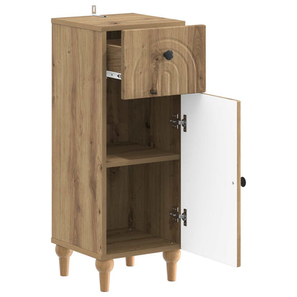vidaXL Bathroom Storage Cainet ALKMAAR Artisan Oak 30 x 31 x 80 cm 3