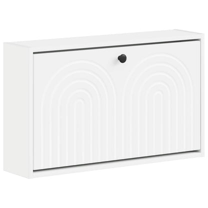 vidaXL Wall-Mounted Shoe Cabinet ALKMAAR 71 x 17 x 43 cm White 2