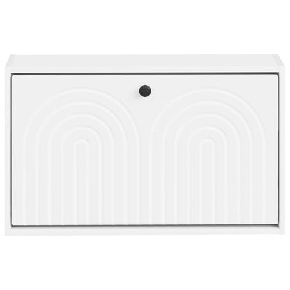 vidaXL Wall-Mounted Shoe Cabinet ALKMAAR 71 x 17 x 43 cm White 4