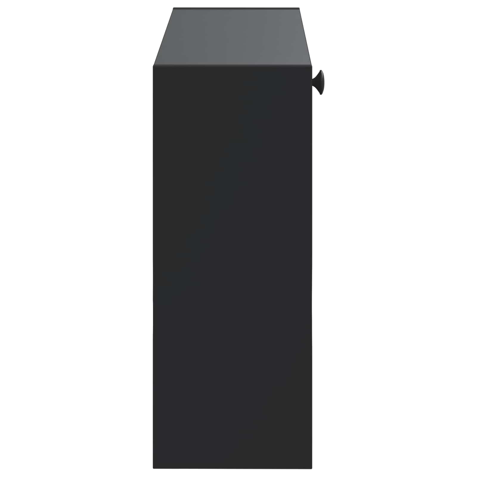 vidaXL Wall-Mounted Shoe Cabinet ALKMAAR 71 x 17 x 43 cm Black 5