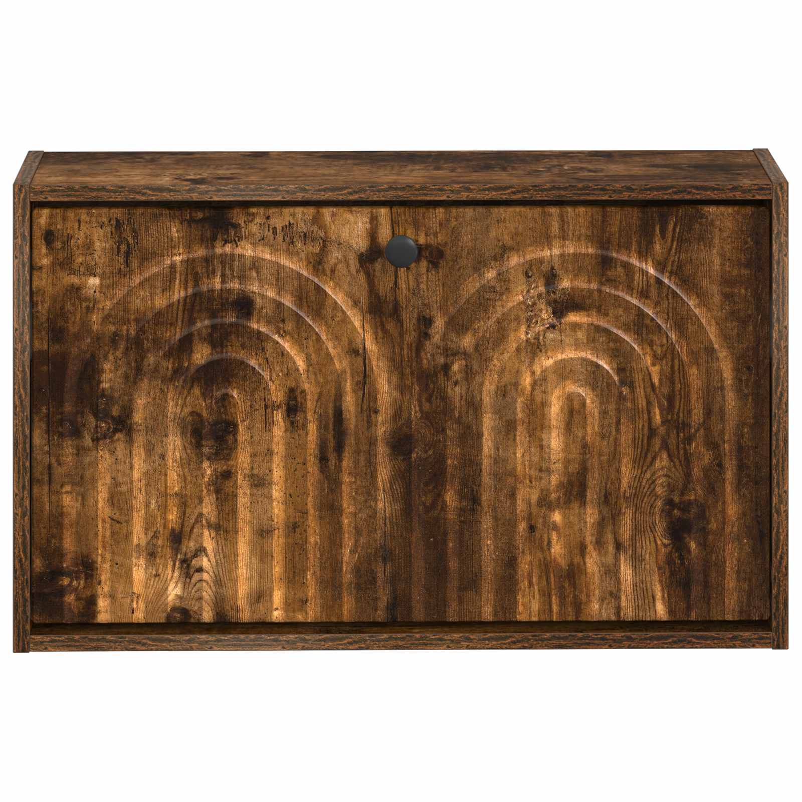 vidaXL Wall-Mounted Shoe Cabinet ALKMAAR 71 x 17 x 43 cm Smoked Oak 4