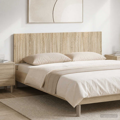 Wall-Mounted Headboard ALKMAAR Engineered Wood Width 180 cm Sonoma oak