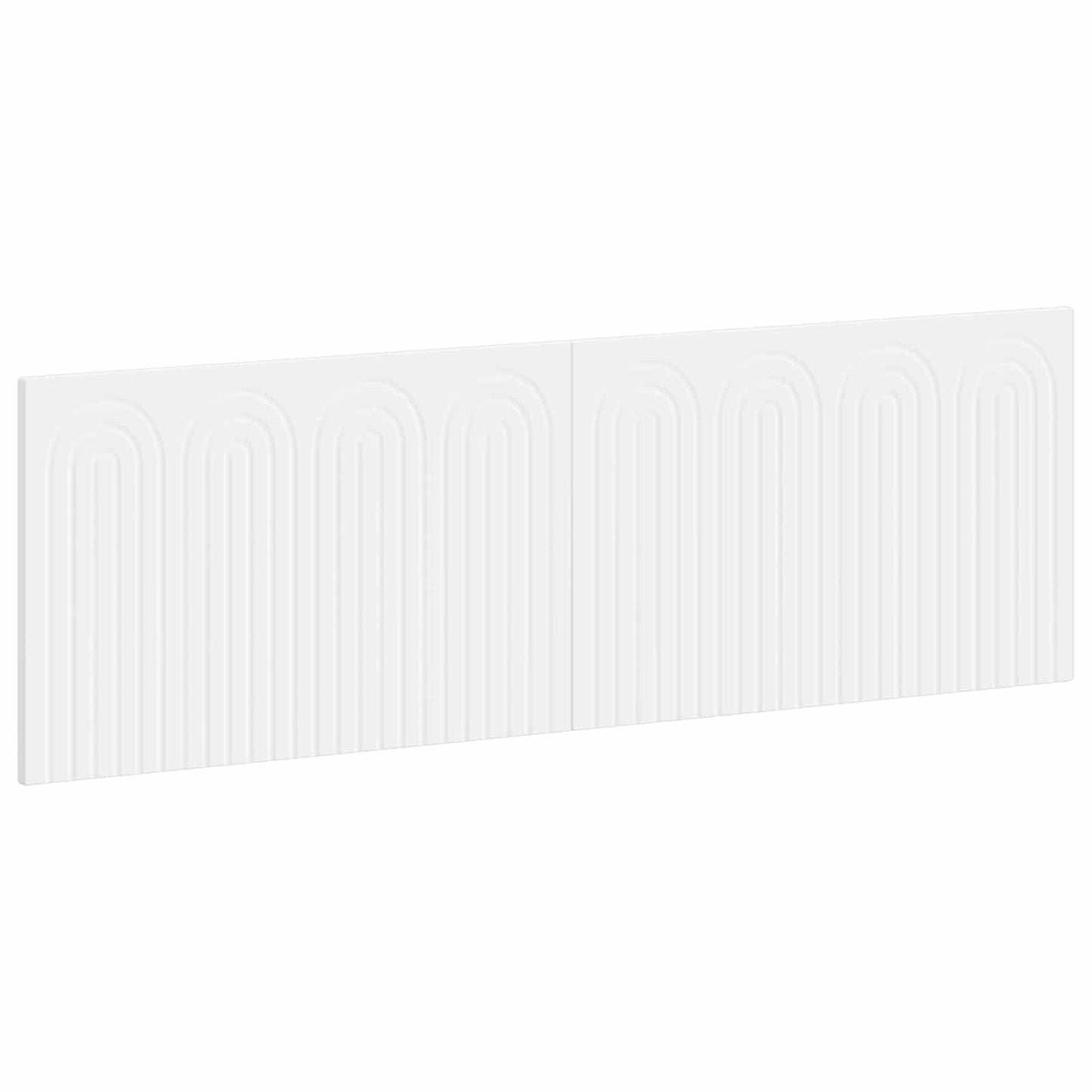 vidaXL Wall-Mounted Headboard ALKMAAR White Engineered Wood 2