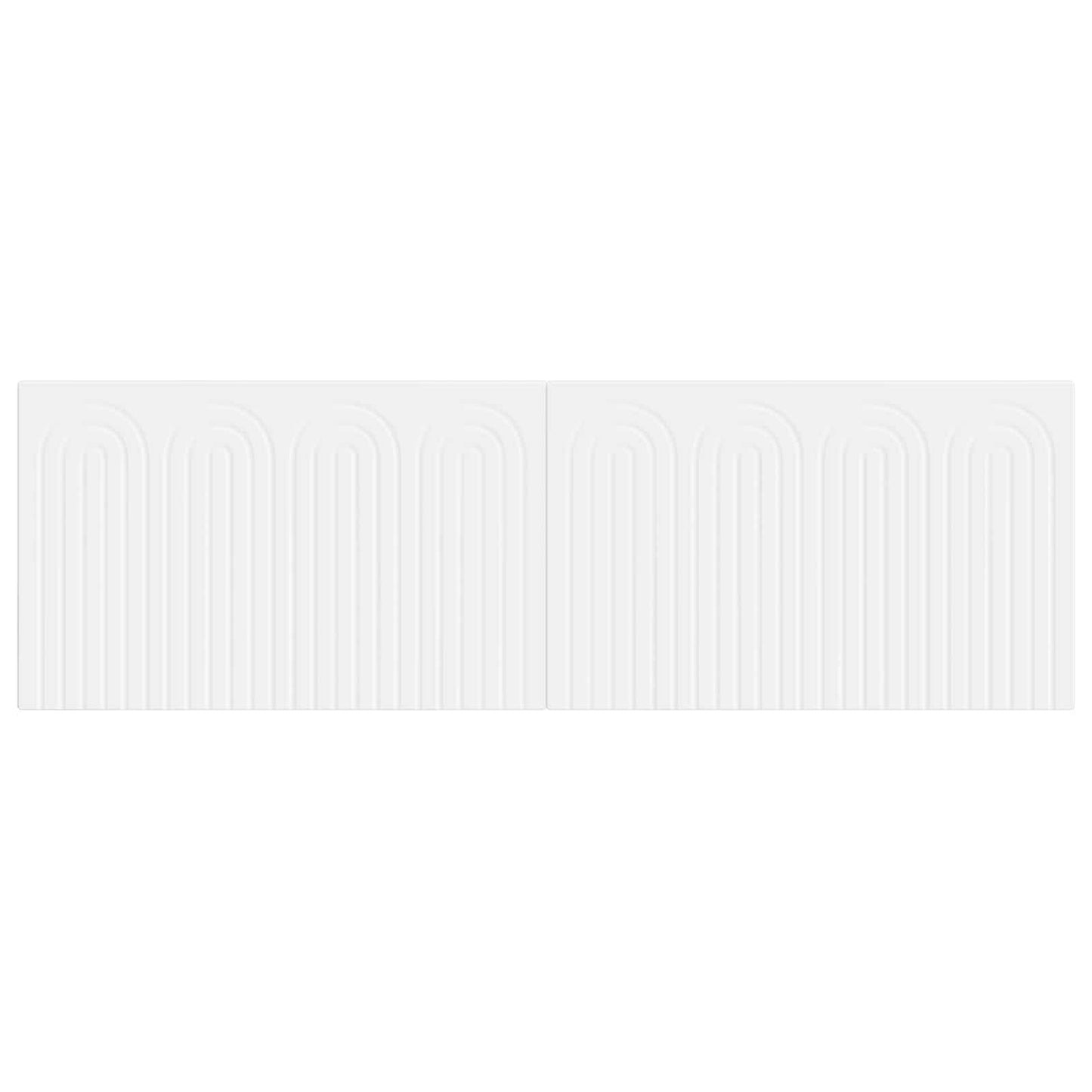 vidaXL Wall-Mounted Headboard ALKMAAR White Engineered Wood 3