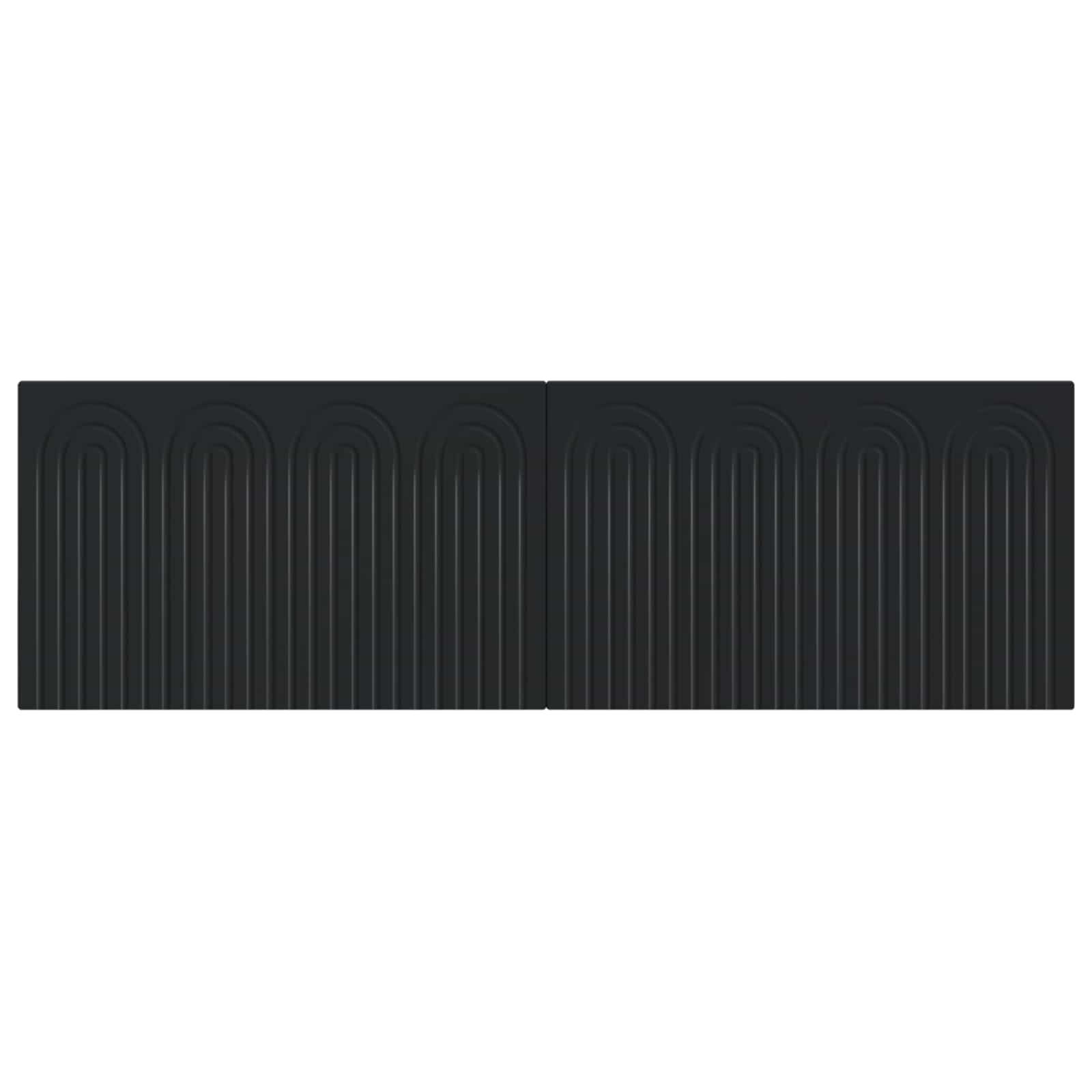 vidaXL Wall-Mounted Headboard ALKMAAR Black Engineered Wood 3