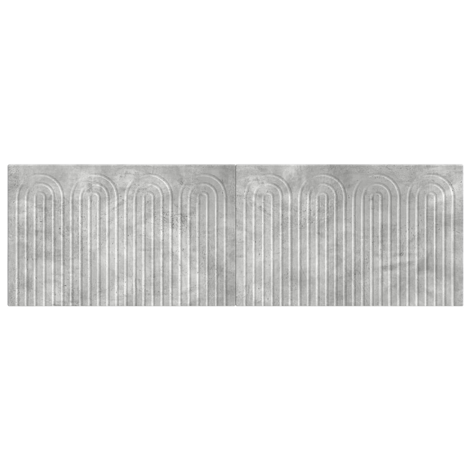 vidaXL Wall-Mounted Headboard ALKMAAR Concrete Grey Engineered Wood 3