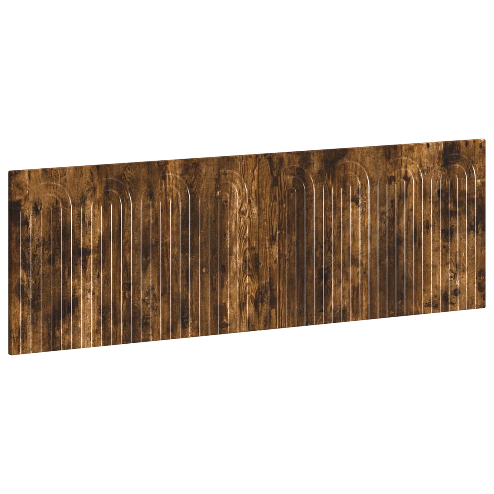 vidaXL Wall-Mounted Headboard ALKMAAR Smoked Oak Engineered Wood 2