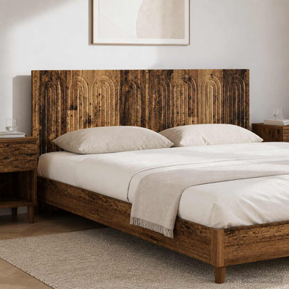 vidaXL Wall-Mounted Headboard ALKMAAR Old Wood Engineered Wood 1