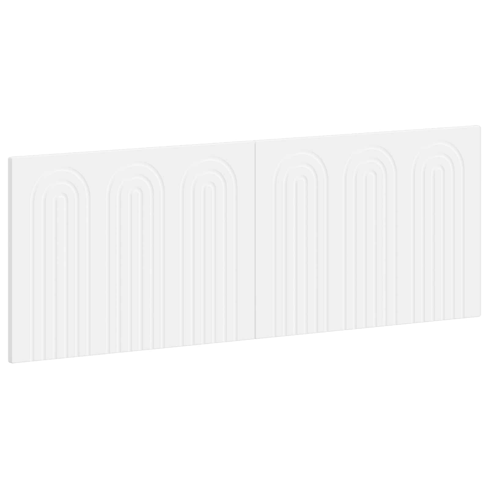vidaXL Wall-Mounted Headboard ALKMAAR White Engineered Wood 2