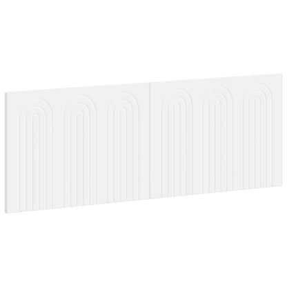 vidaXL Wall-Mounted Headboard ALKMAAR White Engineered Wood 2