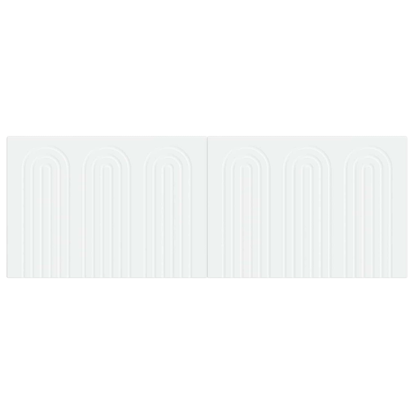 vidaXL Wall-Mounted Headboard ALKMAAR White Engineered Wood 3