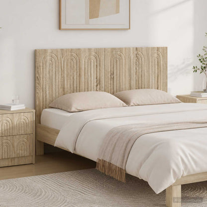 vidaXL Wall-Mounted Headboard ALKMAAR Sonoma Oak Engineered Wood 1