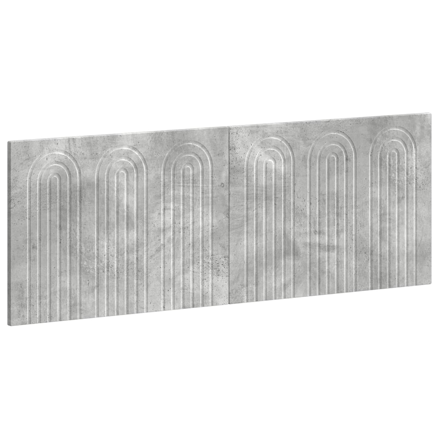 vidaXL Wall-Mounted Headboard ALKMAAR Concrete Grey Engineered Wood 2