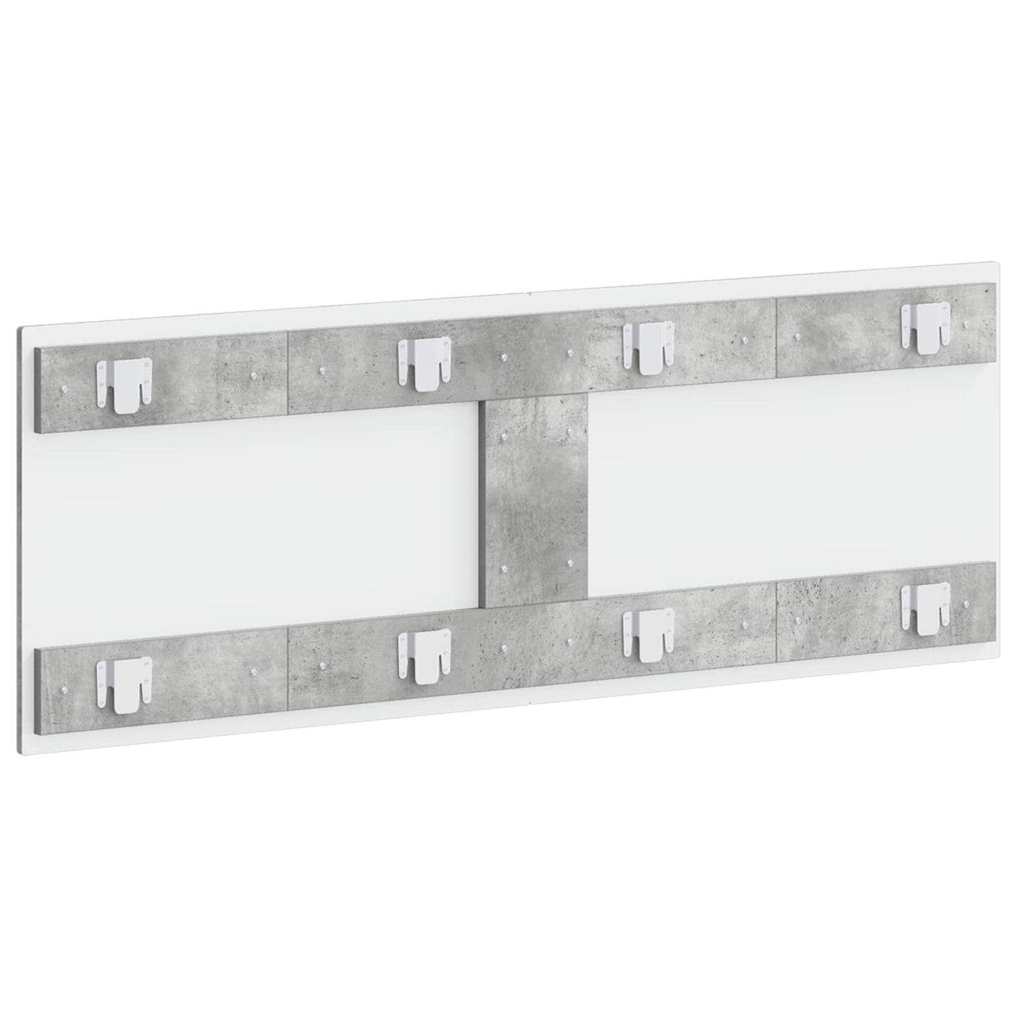vidaXL Wall-Mounted Headboard ALKMAAR Concrete Grey Engineered Wood 5