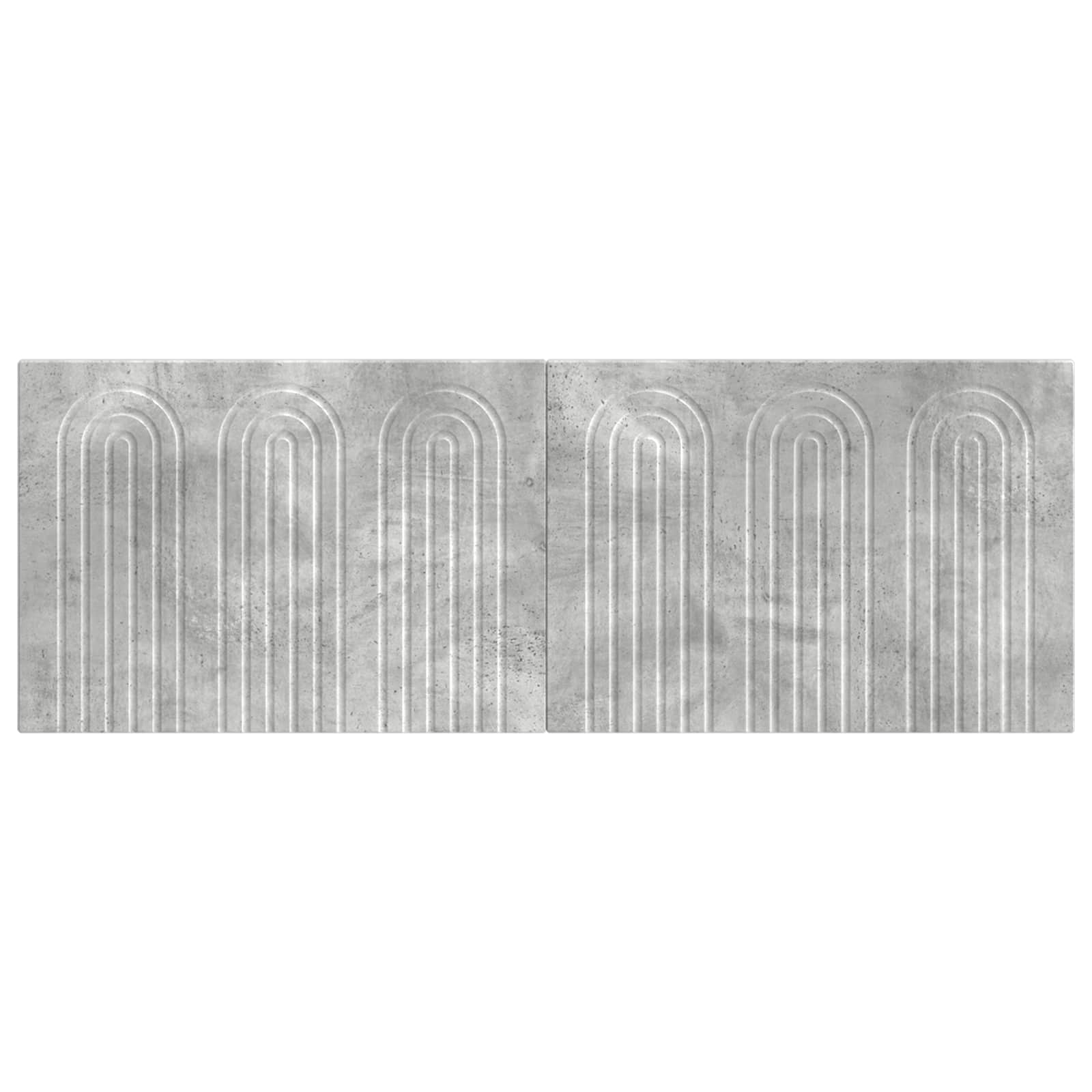 vidaXL Wall-Mounted Headboard ALKMAAR Concrete Grey Engineered Wood 3