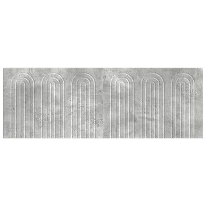 vidaXL Wall-Mounted Headboard ALKMAAR Concrete Grey Engineered Wood 3