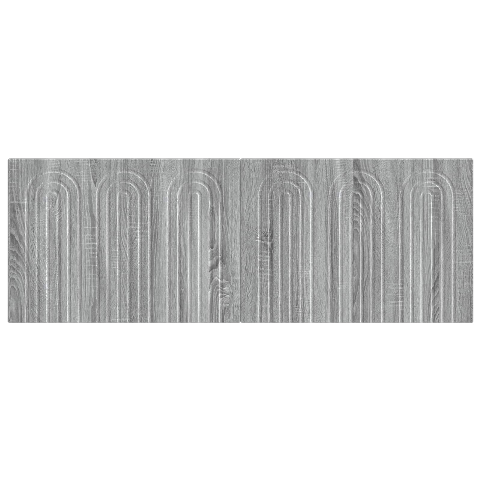 vidaXL Wall-Mounted Headboard ALKMAAR Grey Sonoma Engineered Wood 3