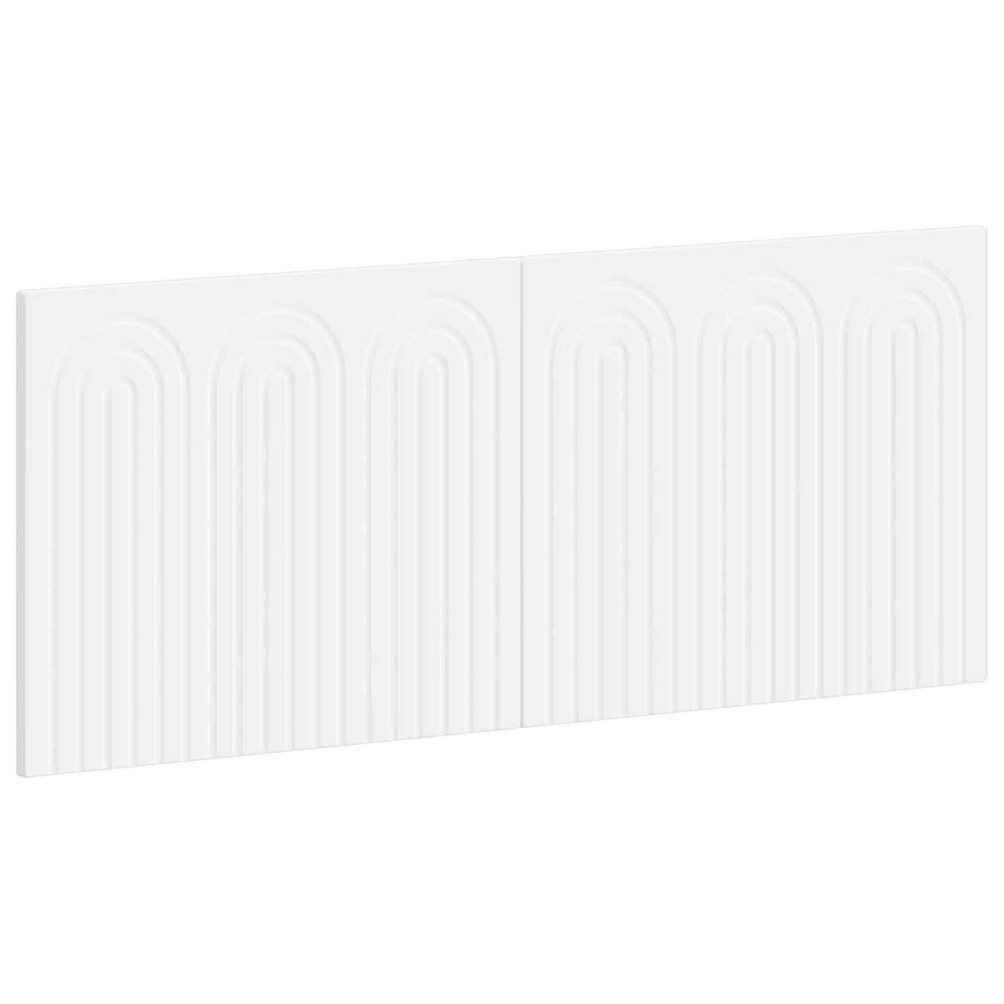 vidaXL Wall-Mounted Headboard ALKMAAR White Engineered Wood 2