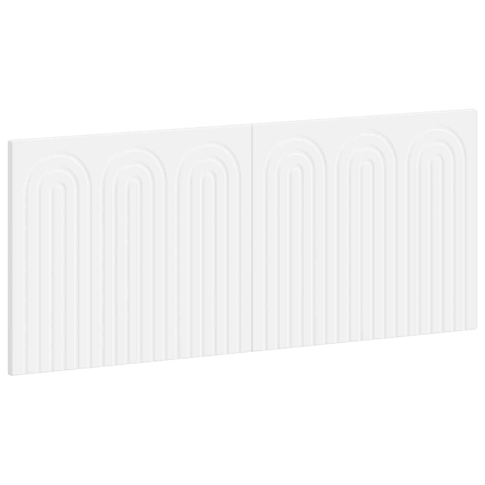 vidaXL Wall-Mounted Headboard ALKMAAR White Engineered Wood 2