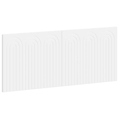 vidaXL Wall-Mounted Headboard ALKMAAR White Engineered Wood 2