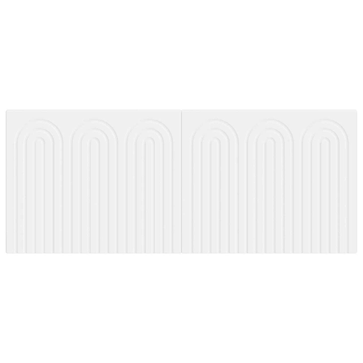 vidaXL Wall-Mounted Headboard ALKMAAR White Engineered Wood 3