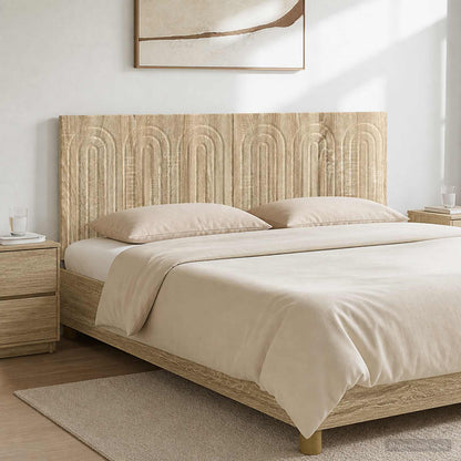 vidaXL Wall-Mounted Headboard ALKMAAR Sonoma Oak Engineered Wood 1