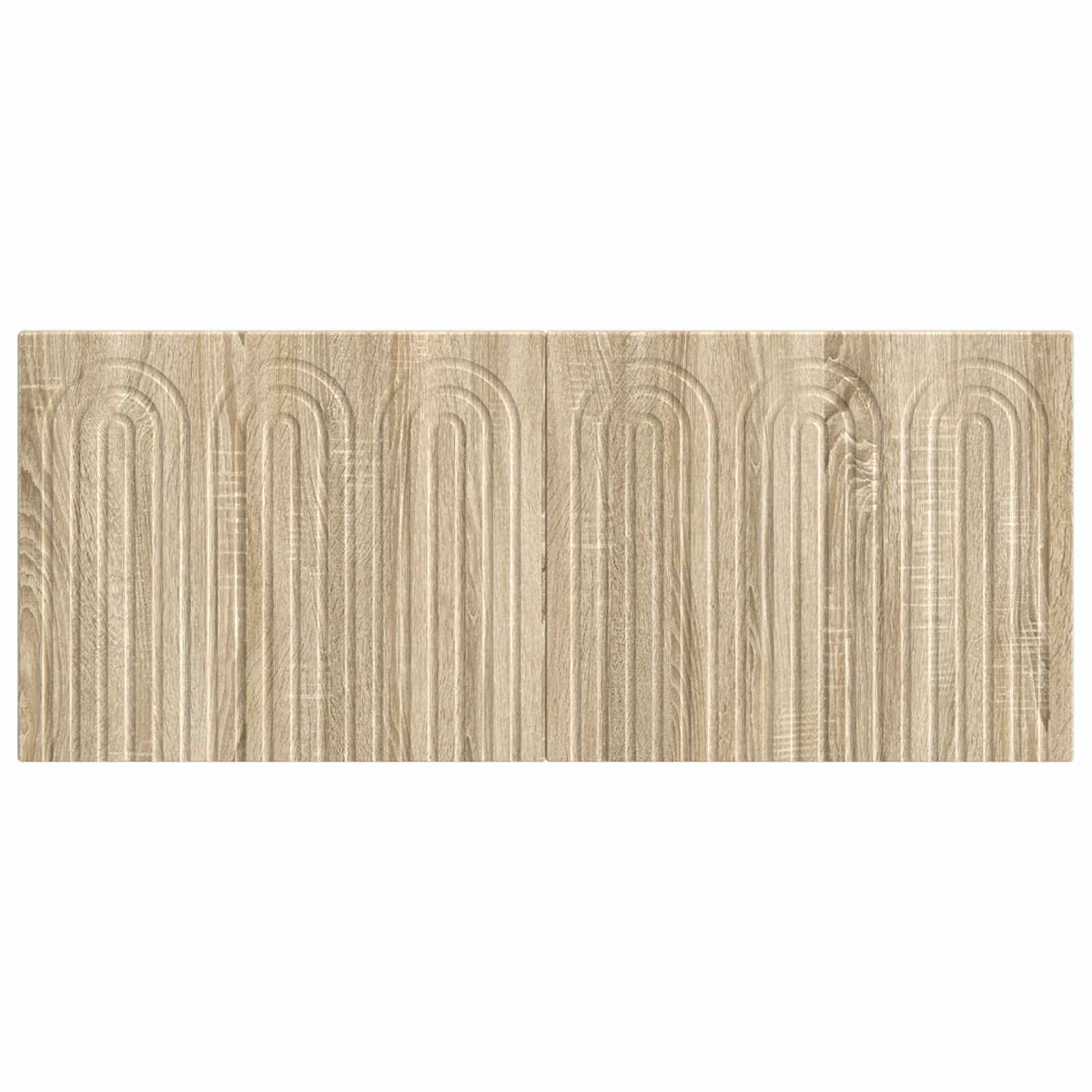 vidaXL Wall-Mounted Headboard ALKMAAR Sonoma Oak Engineered Wood 3