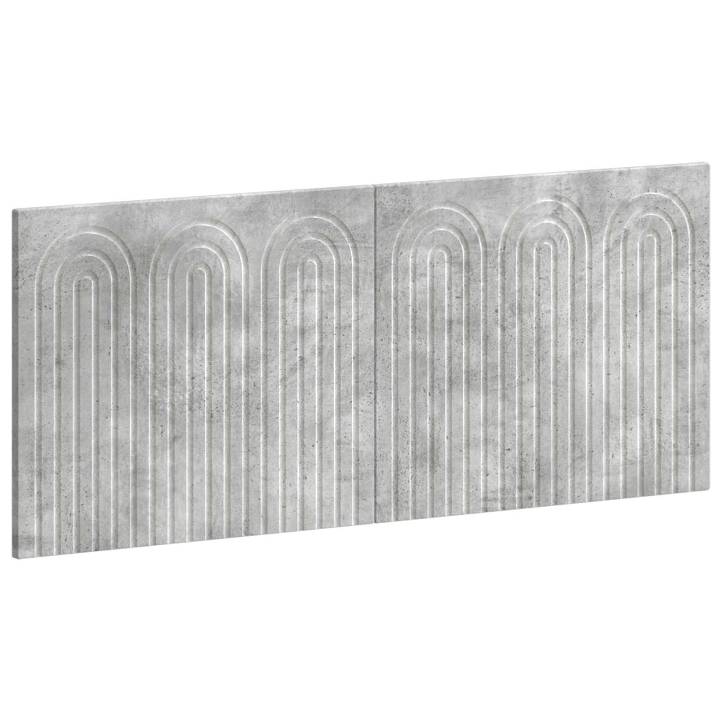 vidaXL Wall-Mounted Headboard ALKMAAR Concrete Grey Engineered Wood 2