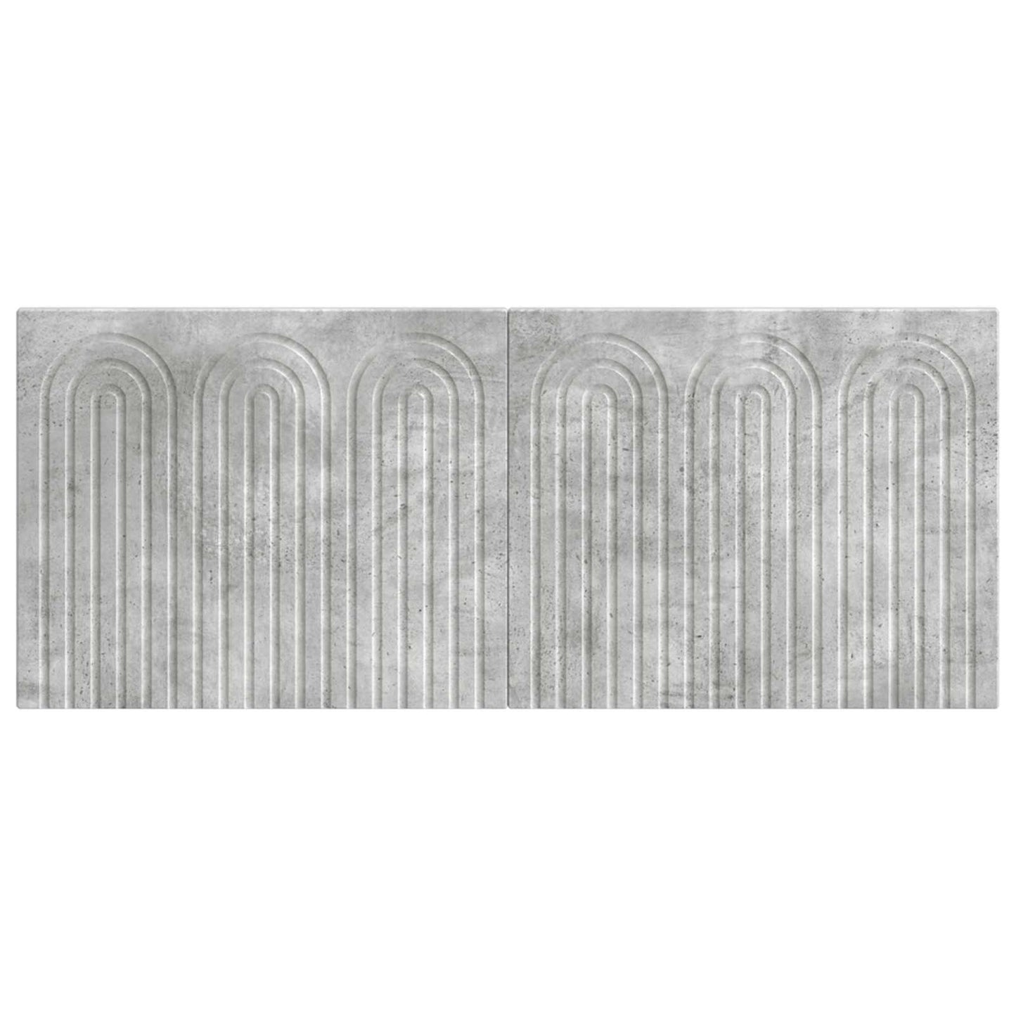 vidaXL Wall-Mounted Headboard ALKMAAR Concrete Grey Engineered Wood 3