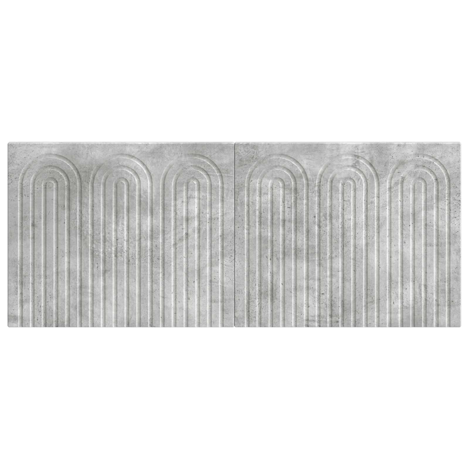 vidaXL Wall-Mounted Headboard ALKMAAR Concrete Grey Engineered Wood 3