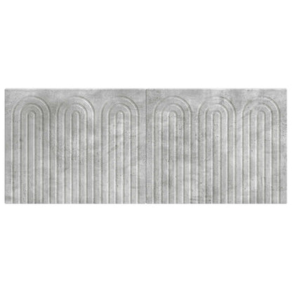 vidaXL Wall-Mounted Headboard ALKMAAR Concrete Grey Engineered Wood 3