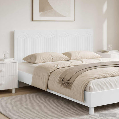 vidaXL Wall-Mounted Headboard ALKMAAR High Gloss White Engineered Wood 1