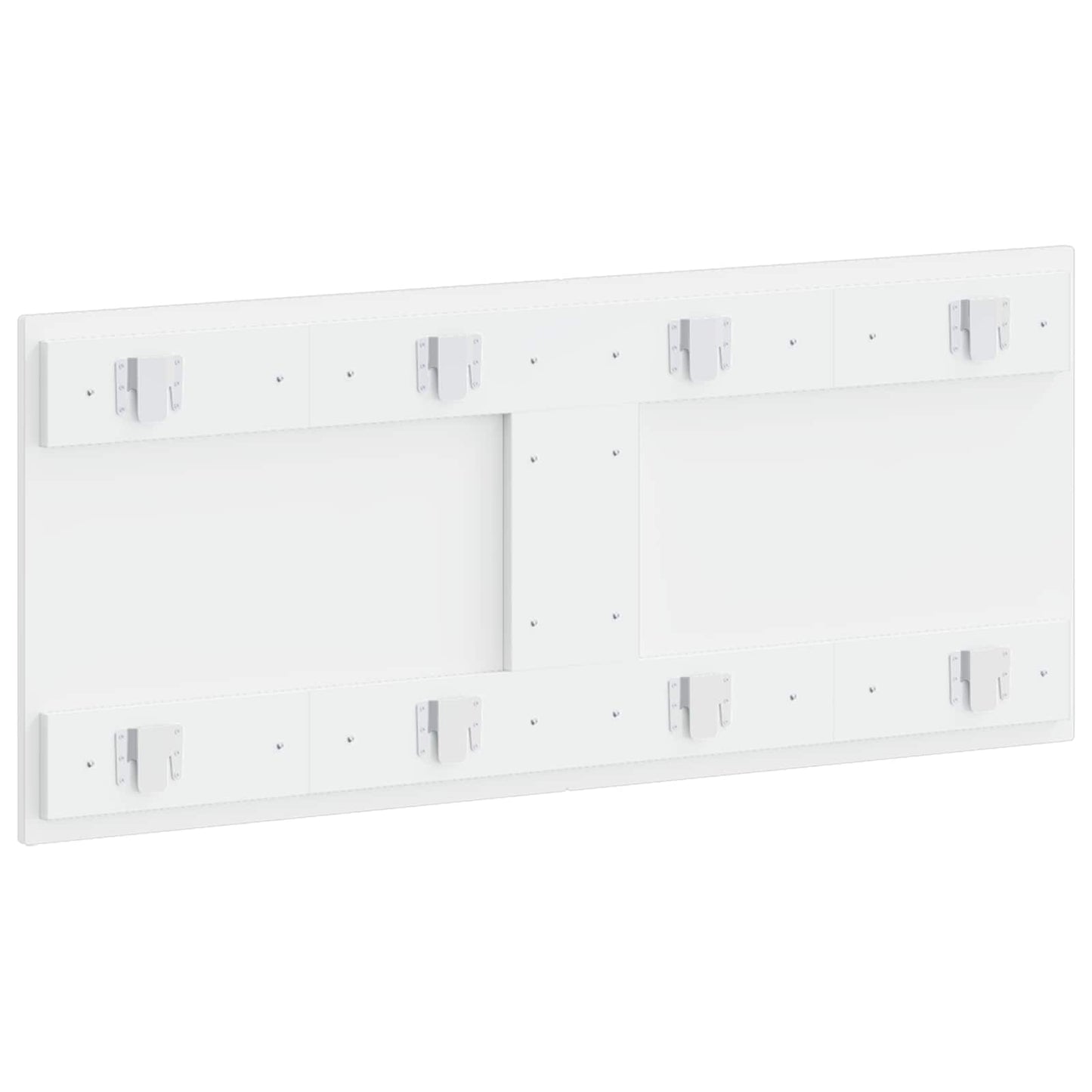 vidaXL Wall-Mounted Headboard ALKMAAR High Gloss White Engineered Wood 5