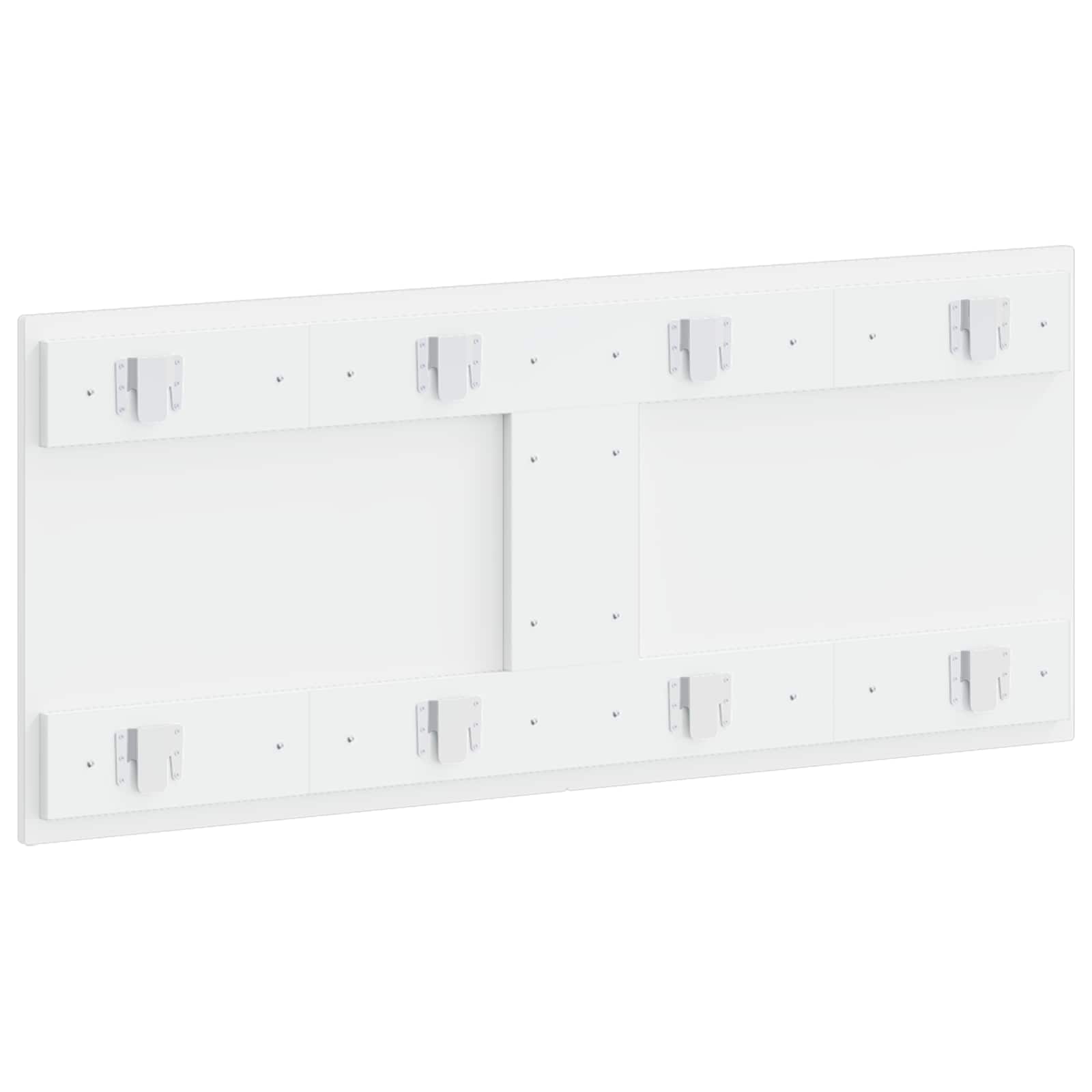 vidaXL Wall-Mounted Headboard ALKMAAR High Gloss White Engineered Wood 5