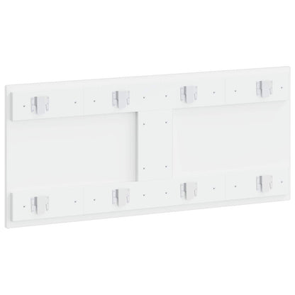 vidaXL Wall-Mounted Headboard ALKMAAR High Gloss White Engineered Wood 5