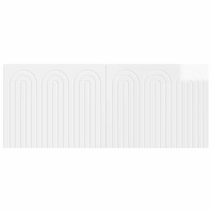 vidaXL Wall-Mounted Headboard ALKMAAR High Gloss White Engineered Wood 3