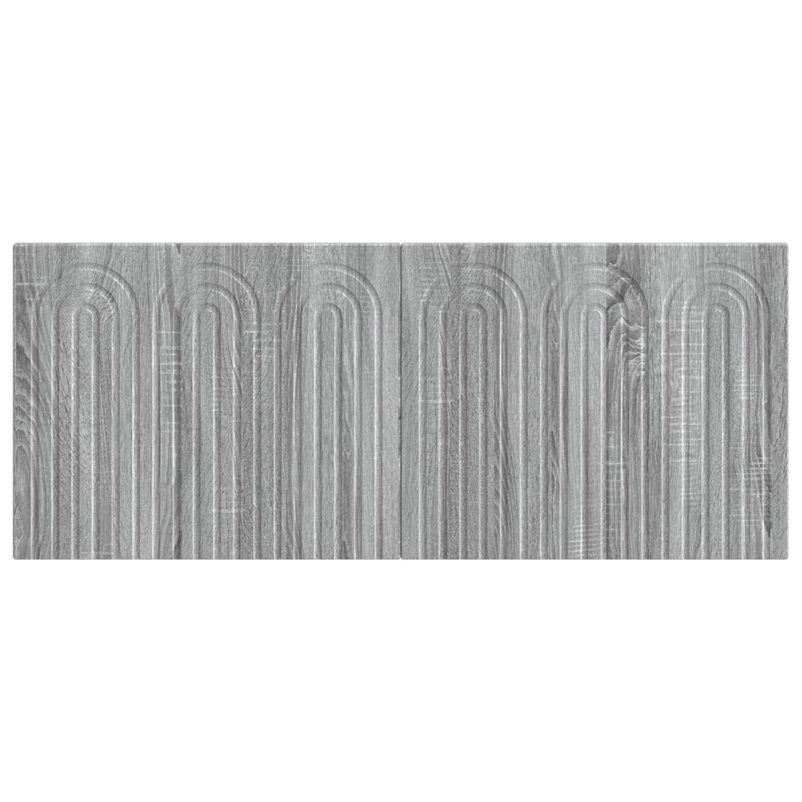 vidaXL Wall-Mounted Headboard ALKMAAR Grey Sonoma Engineered Wood 3