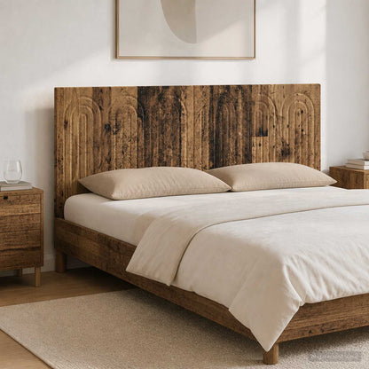vidaXL Wall-Mounted Headboard ALKMAAR Old Wood Engineered Wood 1