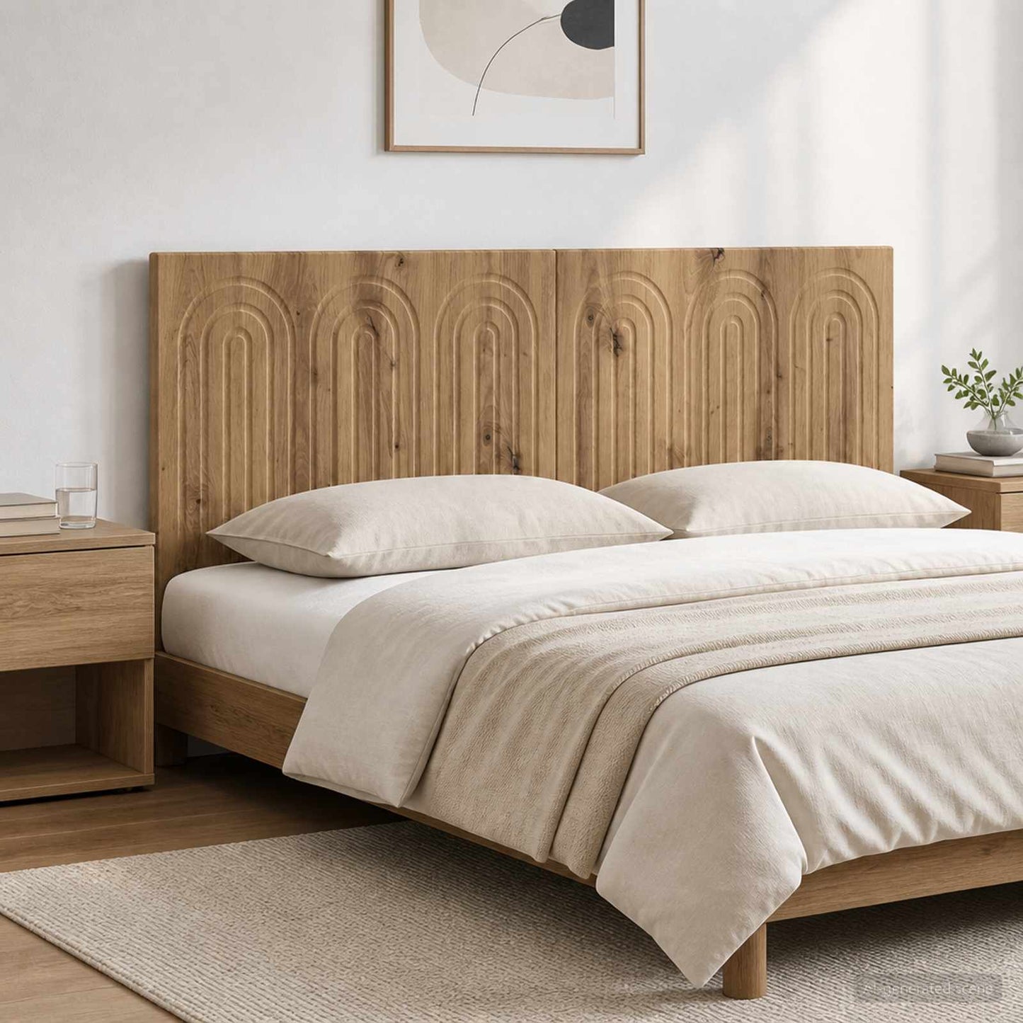 vidaXL Wall-Mounted Headboard ALKMAAR Artisan Oak Engineered Wood 1