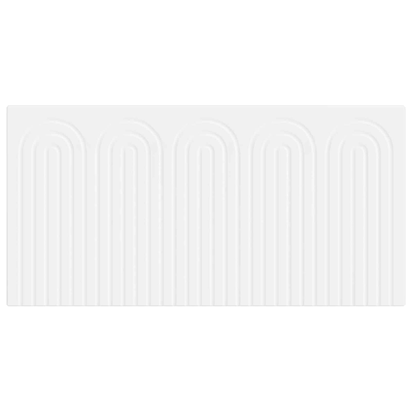 vidaXL Wall-Mounted Headboard ALKMAAR White Engineered Wood 3