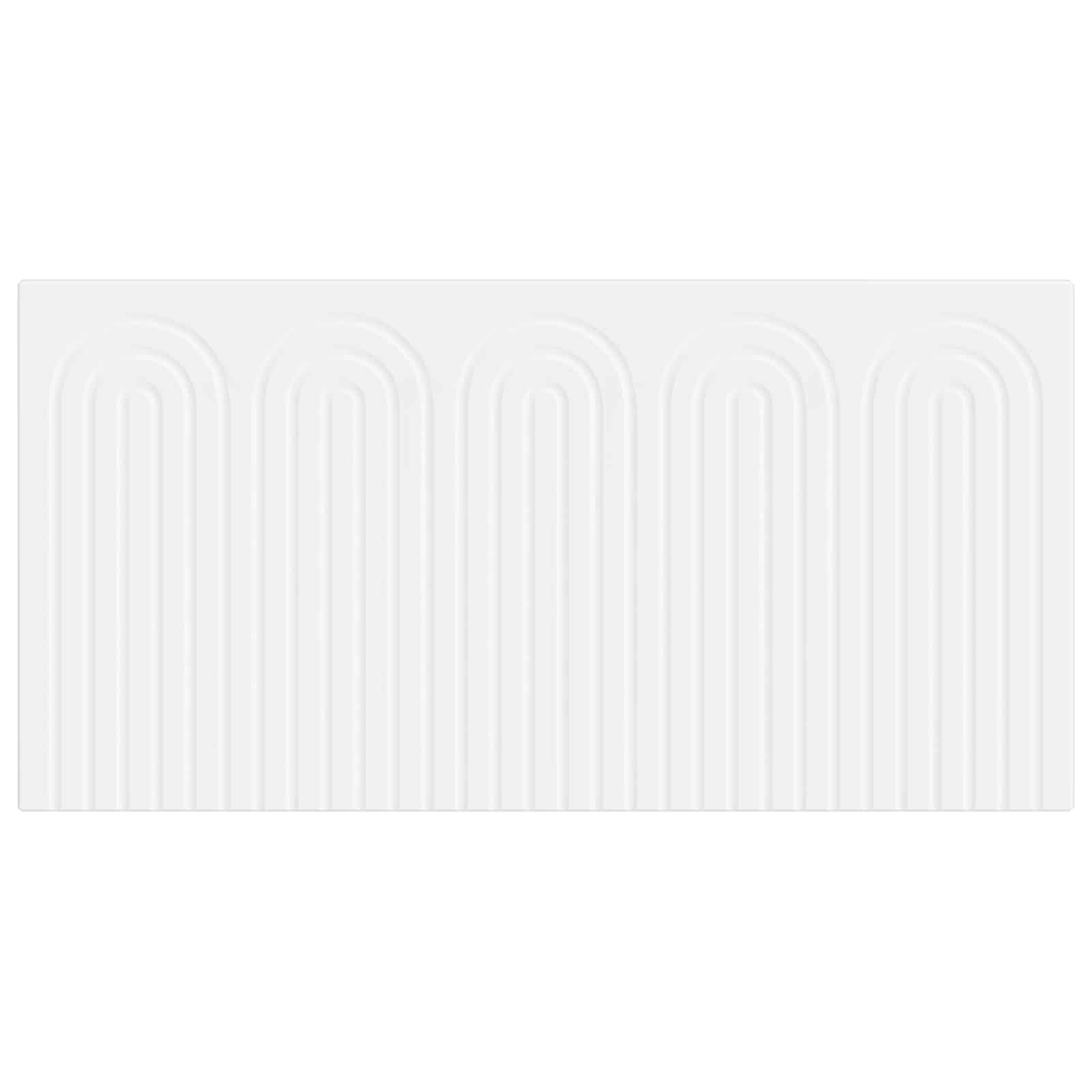 vidaXL Wall-Mounted Headboard ALKMAAR White Engineered Wood 3