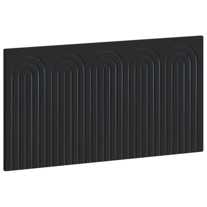 vidaXL Wall-Mounted Headboard ALKMAAR Black Engineered Wood 2
