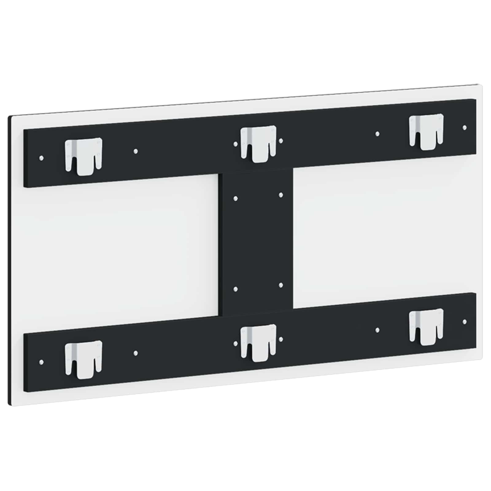 vidaXL Wall-Mounted Headboard ALKMAAR Black Engineered Wood 5