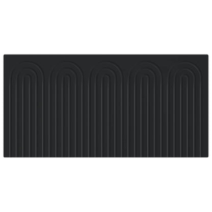 vidaXL Wall-Mounted Headboard ALKMAAR Black Engineered Wood 3
