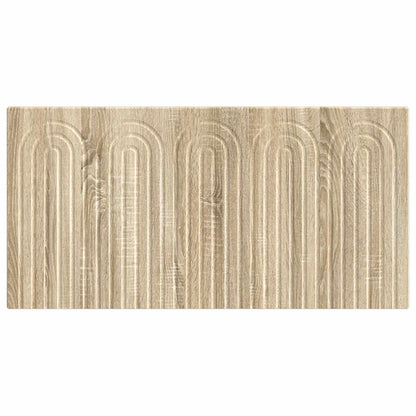 vidaXL Wall-Mounted Headboard ALKMAAR Sonoma Oak Engineered Wood 3