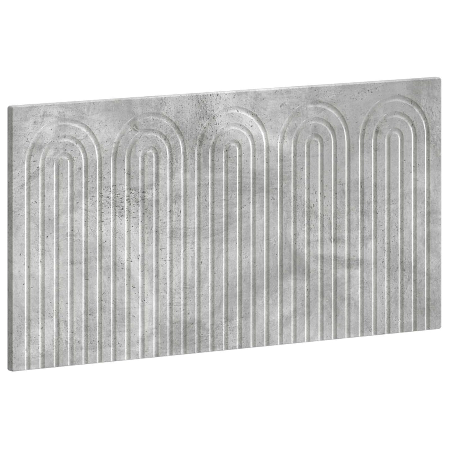 vidaXL Wall-Mounted Headboard ALKMAAR Concrete Grey Engineered Wood 2