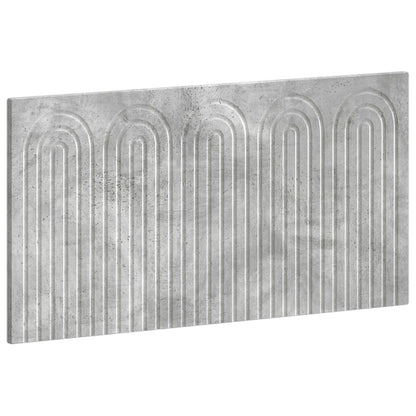 vidaXL Wall-Mounted Headboard ALKMAAR Concrete Grey Engineered Wood 2